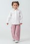 Girl's 3-Piece Set with Heart Embroidery on the Collar - 26K 4465 - 5