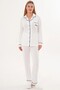 4-Piece Women's Set with Dressing Gown, Nightgown, and Pajamas - 3