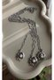 Xuping Half Sun Figure Stone Detailed Steel Silver Color Necklace