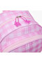 Checked Backpack with Adjustable Straps and Zip Closure - 17 inches - 7