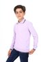 Lila Erkek Çocuk Regular Fit Polo Yaka Printed Sweatshirt - 2 İplik - 3