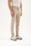 بنطلون رجالي من نوع Belted Waist Comfort Fit قماش قابل للتمدد - 6