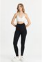 Women's High-Waist Shaping Stretchy Black Sports Leggings - 4