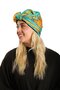 Çağla Yeşili Practical Ready-To-Wear Hijab Bonnet with Silk Pattern 2410_32 - 2