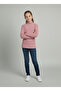 Girls and Boys Pink Corded Fabric Half Turtleneck Long Sleeve Bodysuit Undershirt - 2