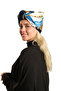 Cream Practical Ready-To-Wear Hijab Bonnet with Silk Pattern 2410_40 - 2