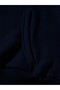 Çiçek Printed Hooded Loose Fit 3-Thread Sweatshirt with Dropped Shoulders - 5
