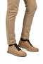 Sand Nubuck Genuine Leather Sheepskin Rubber Laced Men's Boots 727 m - 3