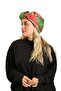 Red Practical Ready-To-Wear Hijab Bonnet with Silk Pattern 2410_31 - 2