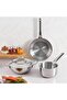 Platinum Triply Stainless Steel Cookware Set - 4 Pc (Kadai 24cm, Frypan 24cm, Saucepan 16cm) - 2
