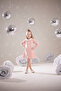 Pink Girl's Buttoned Dress White Peter Pan collar Detailed – 1-7 Years - 2