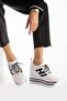 Black Women's Hidden Wedge Sneakers