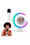 Karaoke Portable Bluetooth Speaker with Two Wireless Mics (White) - 7