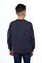 Füme Boys' Relax Fit Crew Neck Piece Printed Sweatshirt - Pocket Detail & 2 Threads - 4