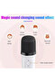 Karaoke Portable Bluetooth Speaker with Two Wireless Mics (White) - 3