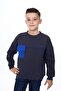 Füme Boys' Relax Fit Crew Neck Piece Printed Sweatshirt - Pocket Detail & 2 Threads - 5