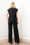 Women's Winter Black Verev Cut Double Breasted Closure Detailed Vest Trouser Set Stylish Daily Comfortable Two-Piece 1284 - 5