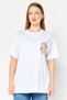 Minions Women Crew Neck Short Sleeve Graphic Print T-Shirt, White