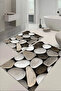 Digital Printed Washable and Non-Slip Base Stone Patterned Bath Mat Toilet Set - 3