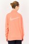 Women Sportswear Fit Long Sleeve Outdoor Sweatshirt, Peach - 2