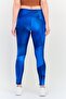 Women Tight Fit Running 7/8 Leggings, Blue - 3