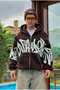 Premium Graphic Print Full Zip Hoodie - 2