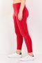 Women Dri Fit Brand Logo Yoga Leggings, Red - 2