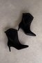Arizona Black Genuine Leather Heeled Boots