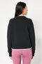 Women Sportswear Fit Long Sleeve Outdoor Sweatshirt, Black - 4
