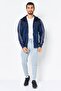 Men Sportswear Fit Long Sleeve Outdoor Full Zip Sweatshirt, Navy Blue - 4