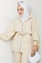 Double Suit with Flap Pocket 1652 - Beige - 4