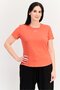 Women Sportswear Fit Short Sleeve UV Protection Training Top, Red