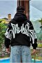 Premium Graphic Print Full Zip Hoodie - 8