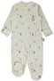 Organic Interlock Booties Jumpsuit (Organic Fun Moment) Ecru