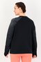 Women Sportswear Fit Long Sleeve Outdoor Sweatshirt, Black - 3