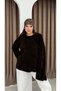 Women's Brown New Season Crew Neck Spanish Sleeve Stylish Knitwear Sweater. 2559