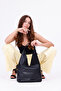 New Season Black Stella Double-Sided Suede and Faux Leather Magnetic Shoulder Bag - 5