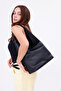 New Season Black Stella Double-Sided Suede and Faux Leather Magnetic Shoulder Bag - 3