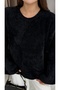 Women's Black New Season Crew Neck Spanish Sleeve Stylish Knitwear Sweater. 2559 - 5