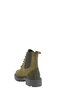 Khaki Suede Real Leather Women's Boots with Elastic Sides - 3