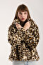 Leopard Patterned Fur Coat - 4