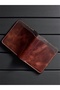 Vintage Signature Genuine Italian Leather Wallet – Handmade, Limited Edition, Coffee Tan Color - 3