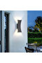 Modern Outdoor Waterproof Wall Light Double Head LED Wall Lamp Frosted Finish Decorative Light - 8