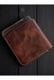 Vintage Signature Genuine Italian Leather Wallet – Handmade, Limited Edition, Coffee Tan Color - 2