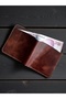 Vintage Signature Genuine Italian Leather Wallet – Handmade, Limited Edition, Coffee Tan Color - 6