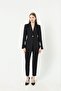 Double Fabric Stone Detailed Sleeve and Leg Ankle Women's Suit - 4