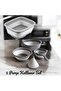 5-Piece Folding Strainer Set 4-Piece Kitchen Set Accordion Rice Strainer Funnel Basin Dowry Set