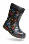 Children's Fur Rain and Snow Boots Waterproof and Cold-Proof Non-Slip Sole