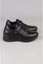 Seç Z010 Genuine Leather Wedges Heel Women's Shoes Black - 3