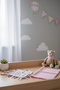 Baby Girl Muslin Cute Ear-Wrapped Ribbon Play Mouth Wipe Saliva Cloth and Vomiting Shoulder Cover Set - 8
